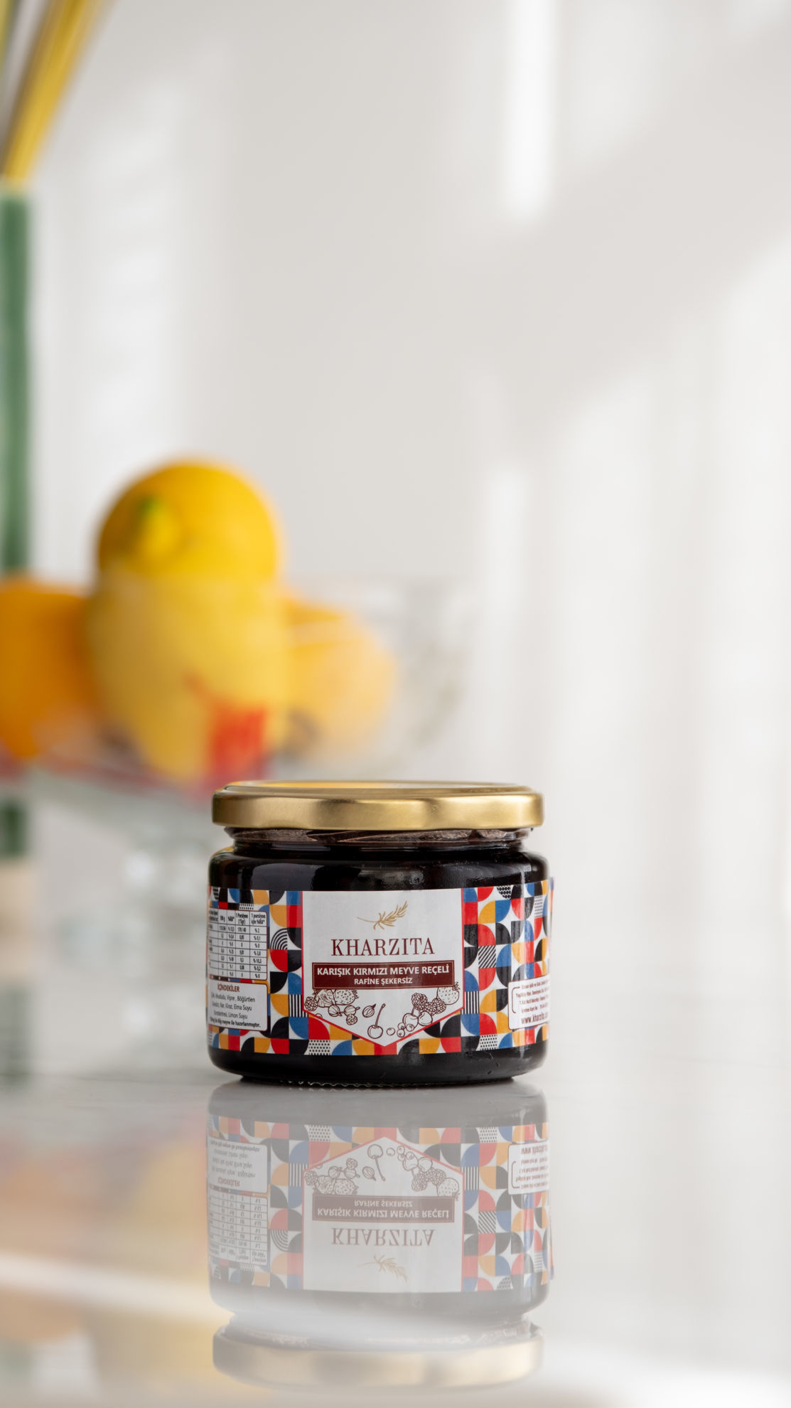 Şekersiz Kırmızı Meyve Reçeli 350 gr